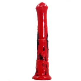 Realistic 11-Inch Multi-Colored Silicone Horse Dildo - Soft and Flexible Animal Dildo