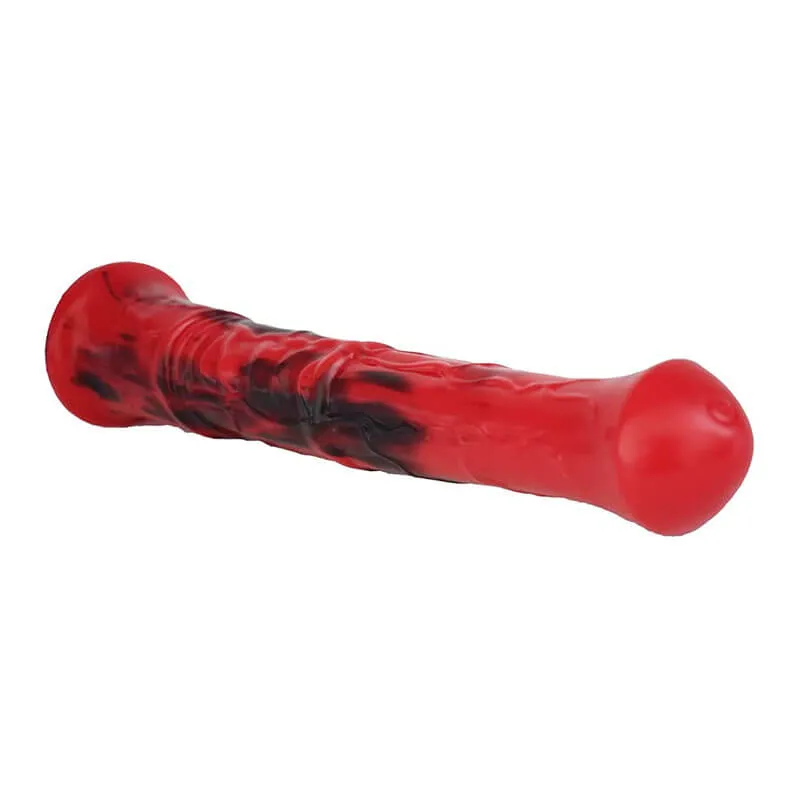 Realistic 11-Inch Multi-Colored Silicone Horse Dildo - Soft and Flexible Animal Dildo