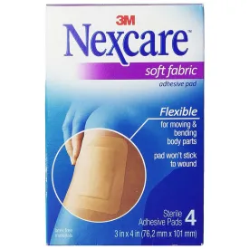 3M Nexcare™ Soft Fabric Adhesive Gauze Pad 4" x 3"