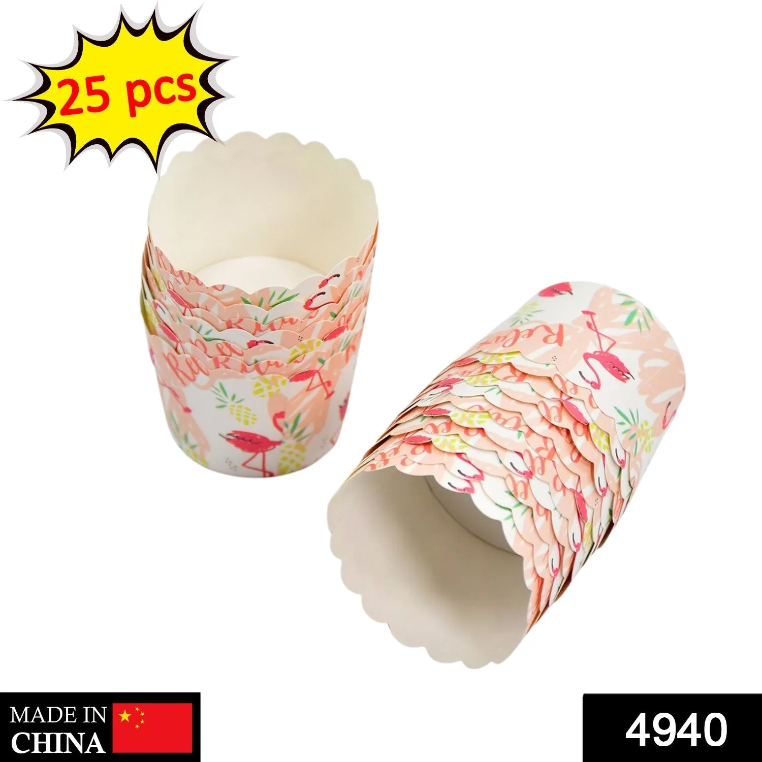 4940 Multi Color Printed Disposable Paper Cups for Tea / Coffee