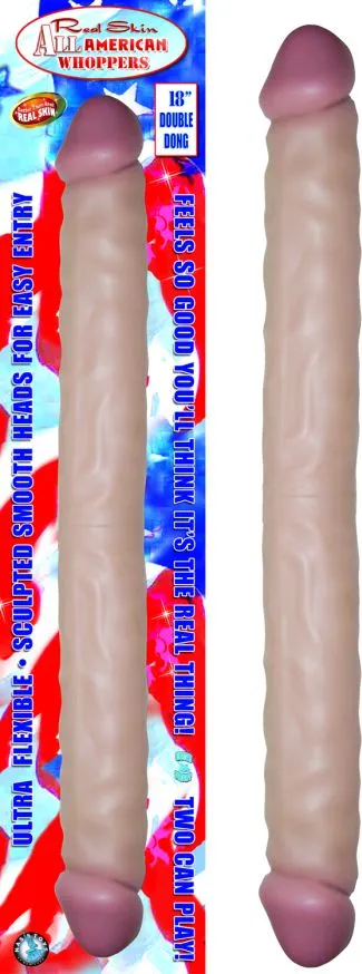 All American Double Dong Flesh 18in