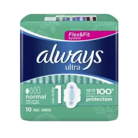 Always Ultra Normal With Wings Pads - Size 1 - Pack of 12