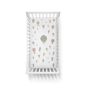 Atelier Choux Paris - Fitted Crib Sheet - Hot Air Balloons