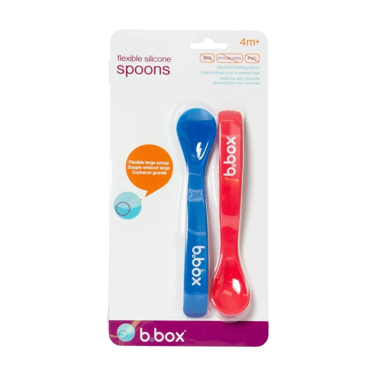 B.Box Baby Soft Bite Flexible Spoon Set Pack of 2