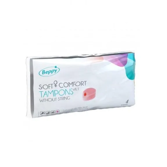 Beppy Action Soft Sponges   Comfort Wet Tampons without String 4 Pack