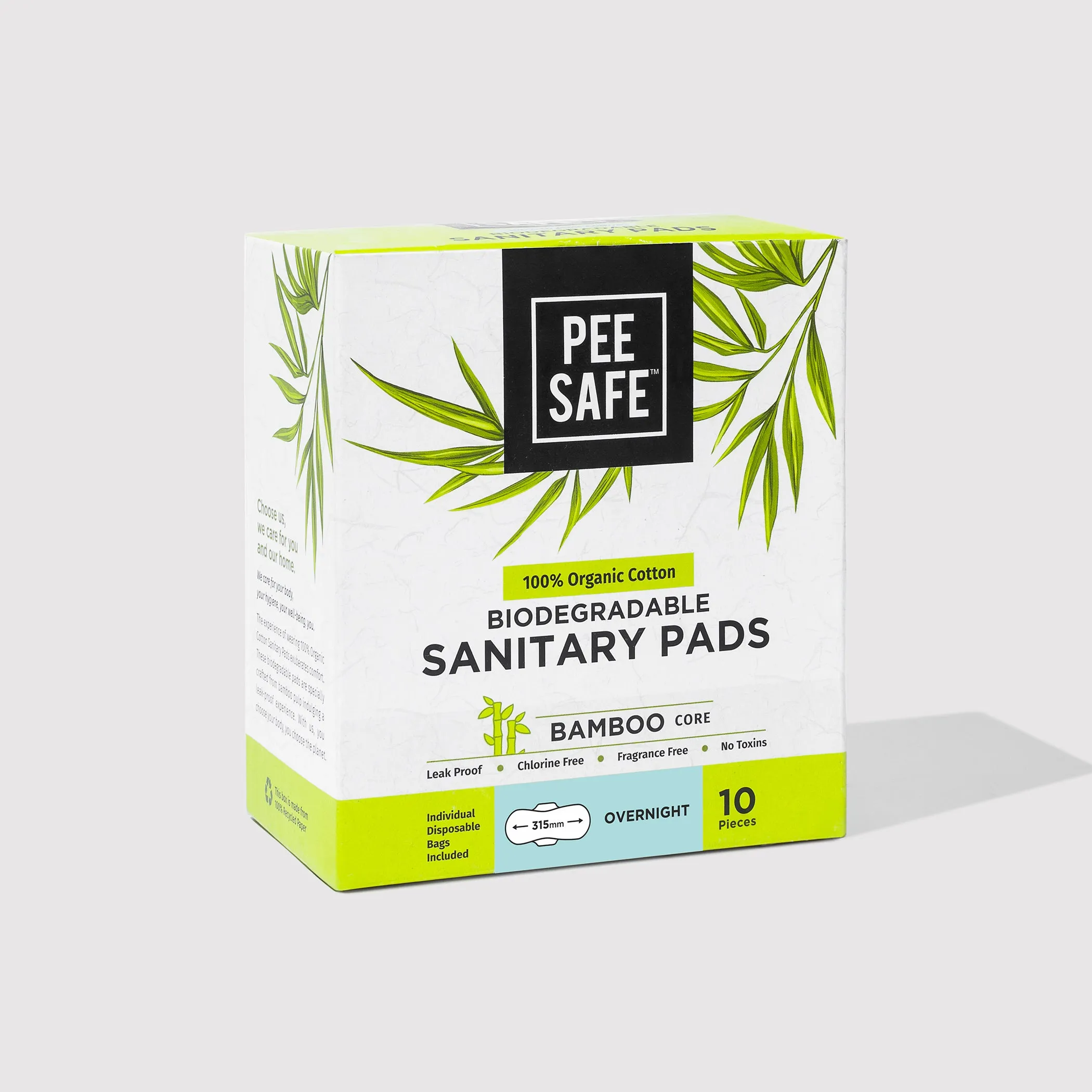 Biodegradable Sanitary Pads - Overnight (Pack of 10) - BULK BUY