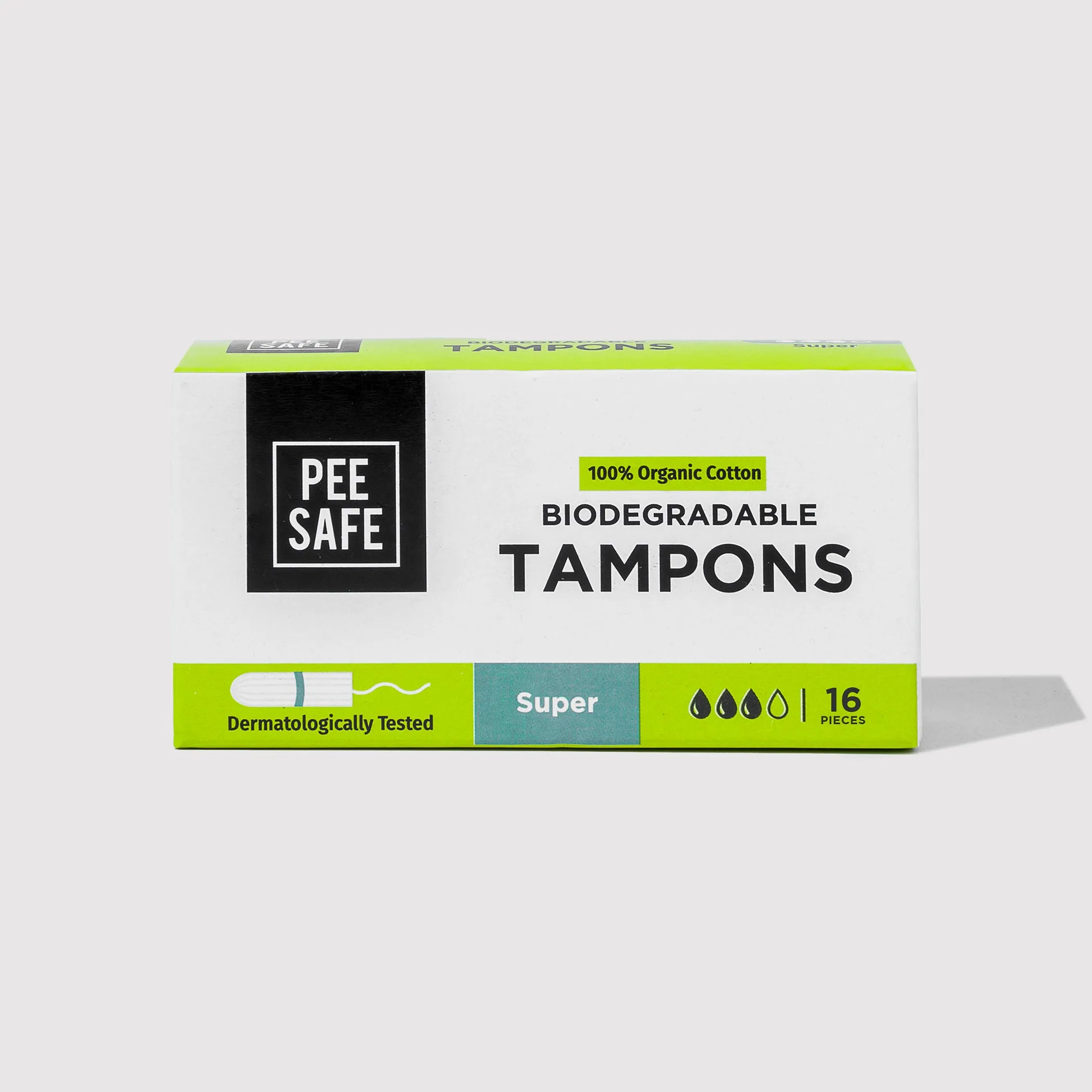 Biodegradable Tampons- Super (16 Tampons) - BYOC