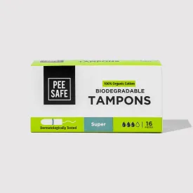 Biodegradable Tampons- Super (16 Tampons) - BYOC