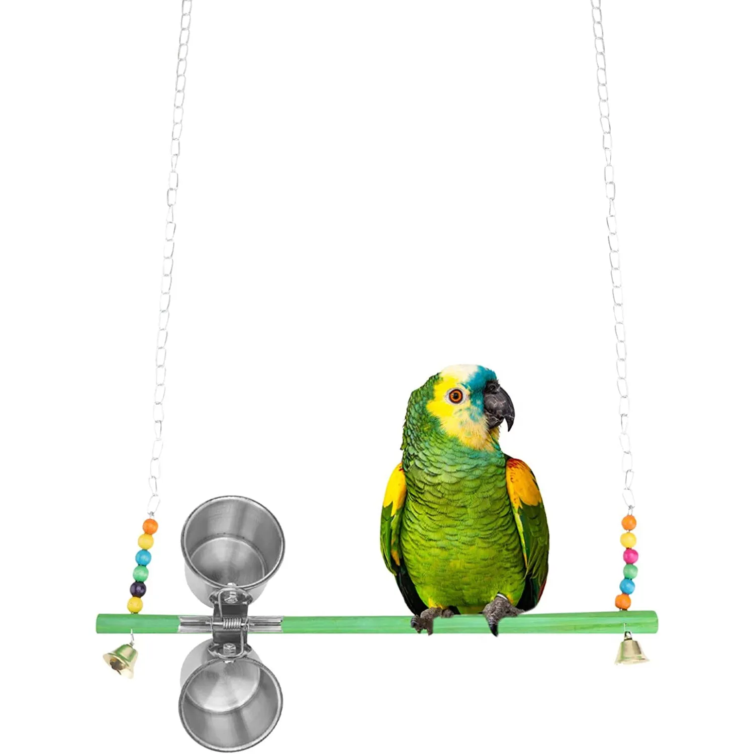 Bird & Parrot Feeding Double Cups with Clip