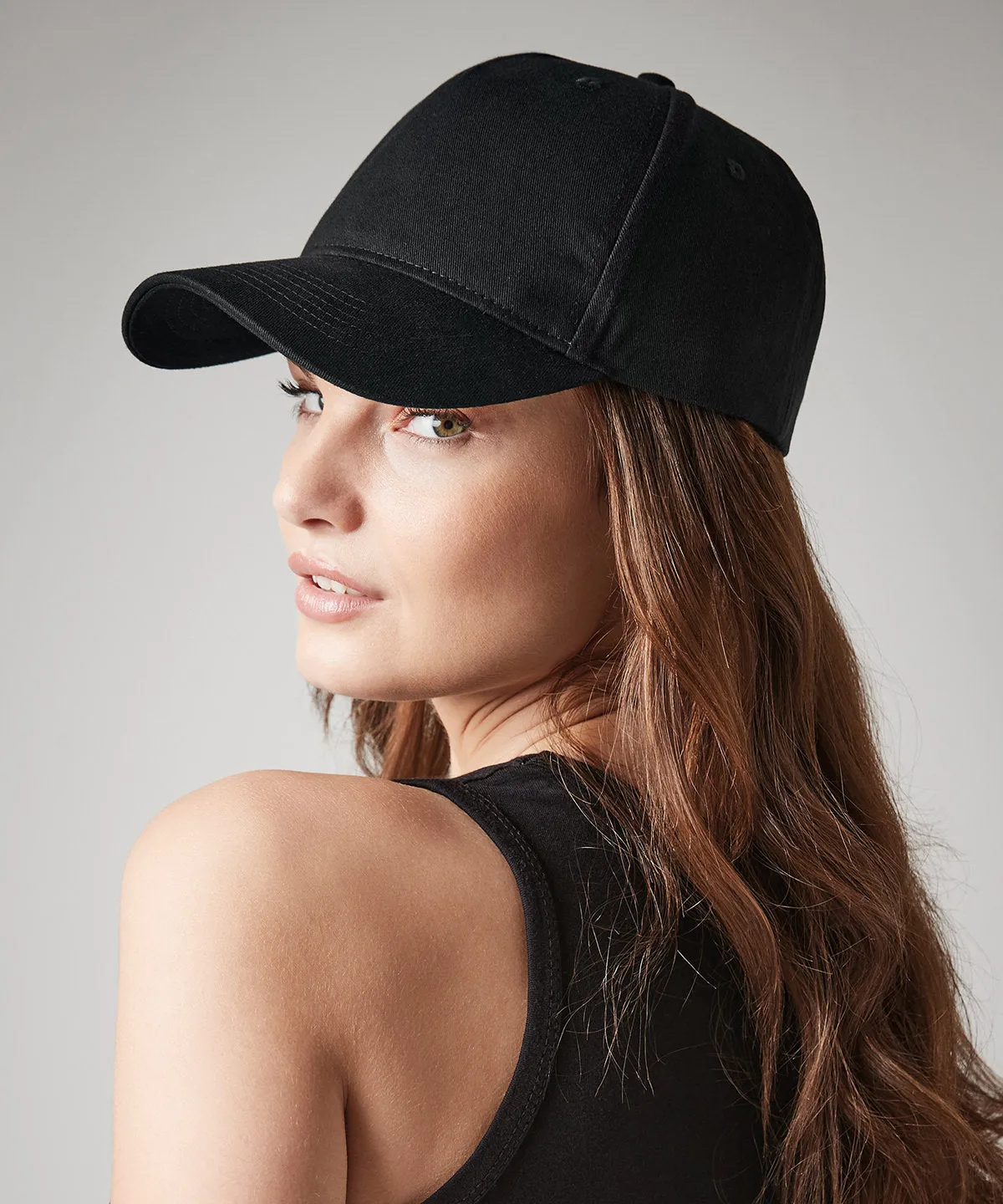 Black - Organic cotton 5-panel cap