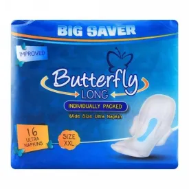 BUTTERFLY LONG 16ULTRA NAPKINS SIZE XXL