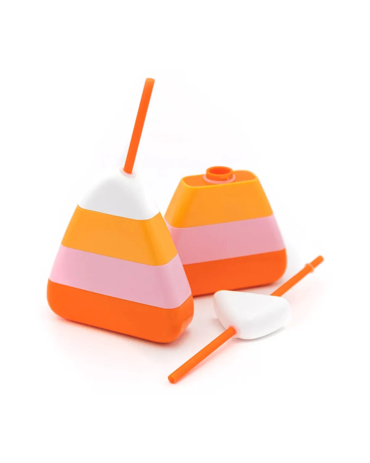 Candy Corn Sipper with Straw