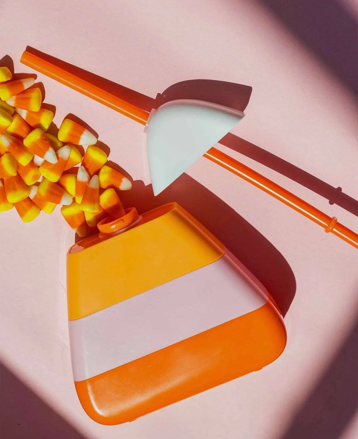 Candy Corn Sipper with Straw