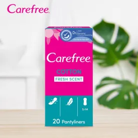 Carefree Normal with Cotton Extract Panty Liners Pads Pack of 20 (T)