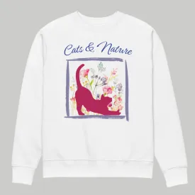 Cat Lovers’ Organic Cotton Sweatshirt | Nature Inspired