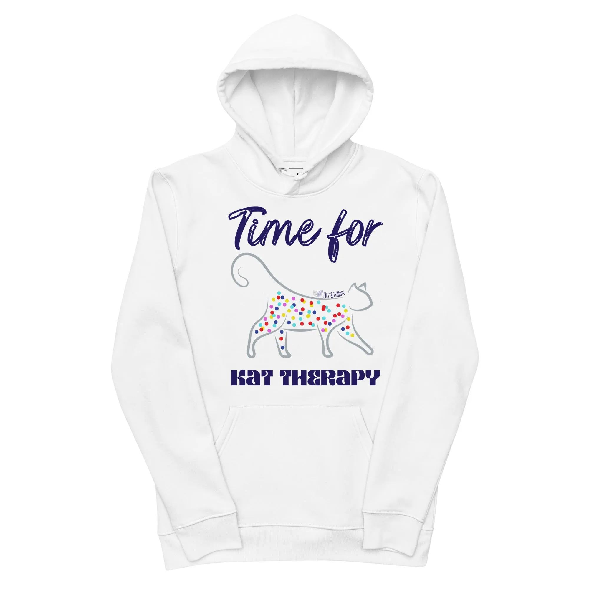 Cats Therapy, eco hoodie