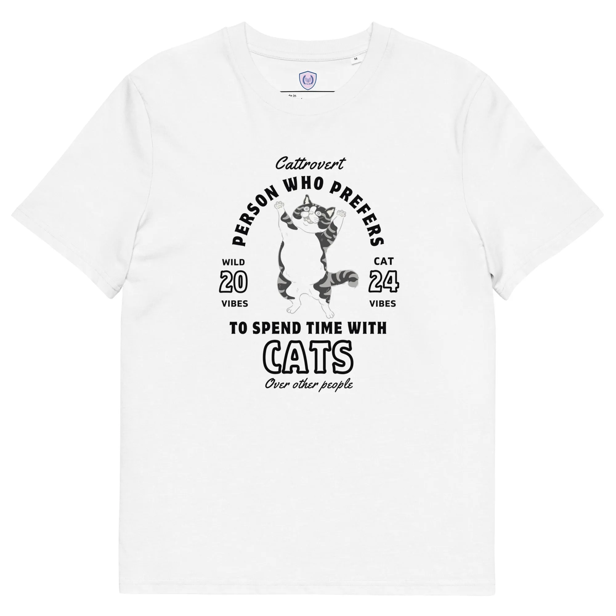 Cattrovert, organic cotton t-shirt