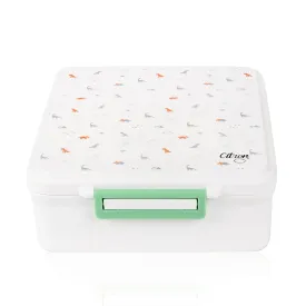 Citron Grand Lunchbox with Hot Food Jar - Dino - White