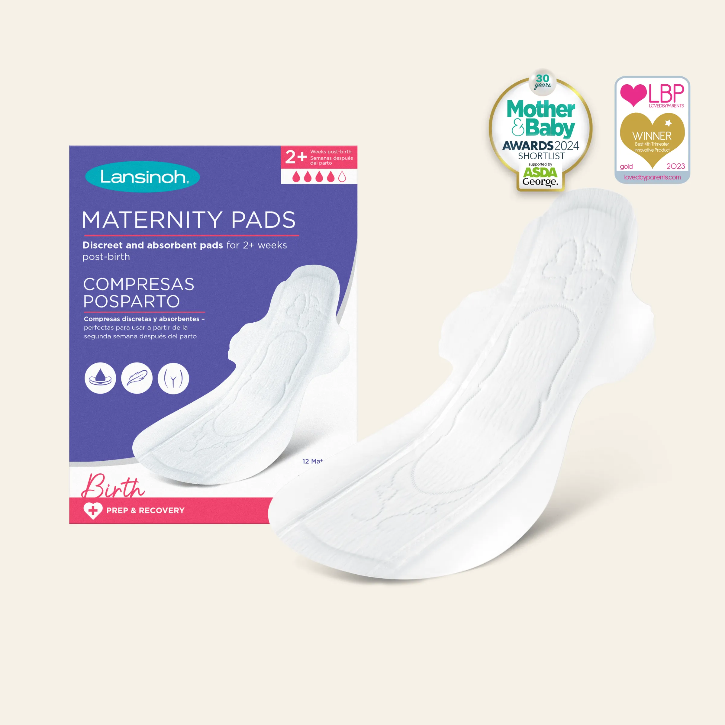 Discreet & Absorbent Maternity Pads: 2  weeks post-birth