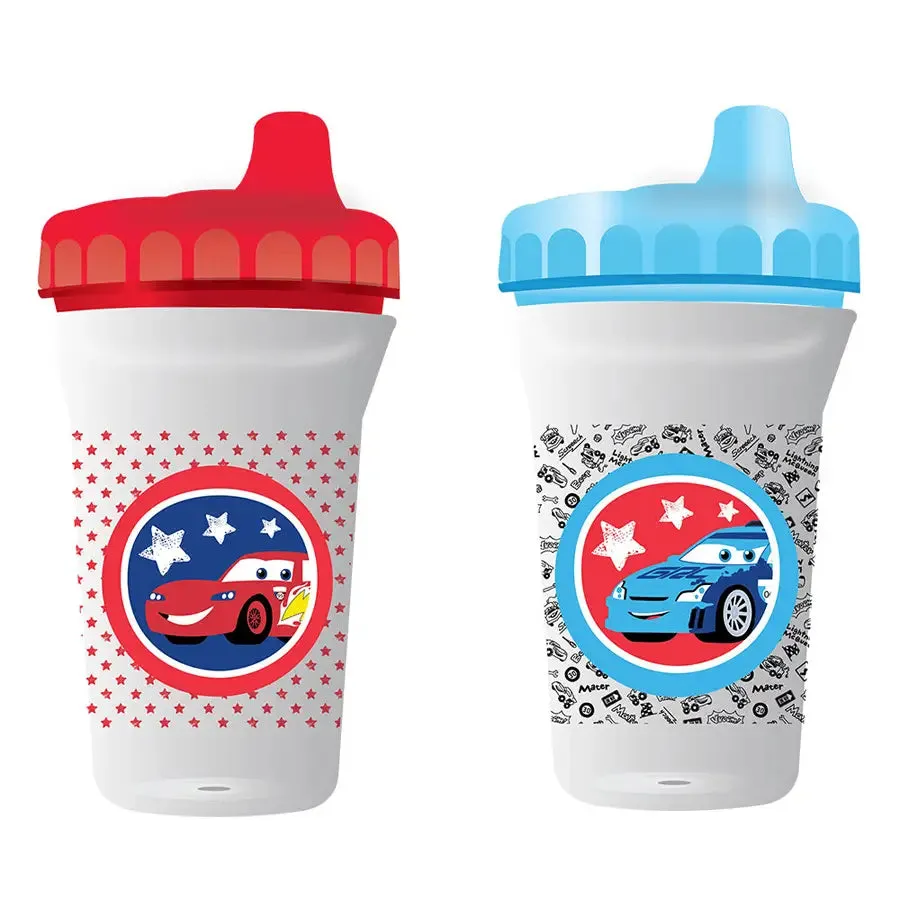 Disney BPA Free Baby Sippy Cup, 12 Months , 300ML, Pack of 2 - Cars - Mix