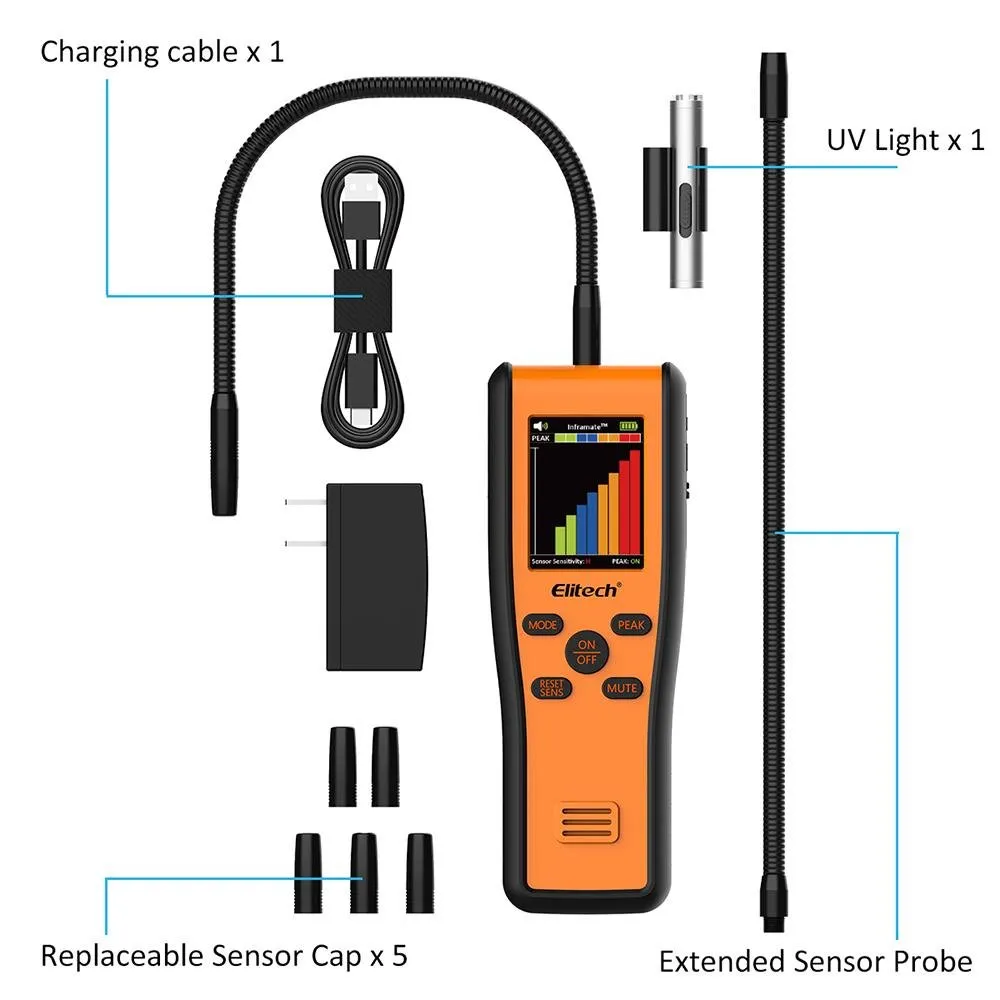 Elitech Inframate C CO2 R744 Refrigerant Leak Detector Carbon Dioxide Gas Leak Detector