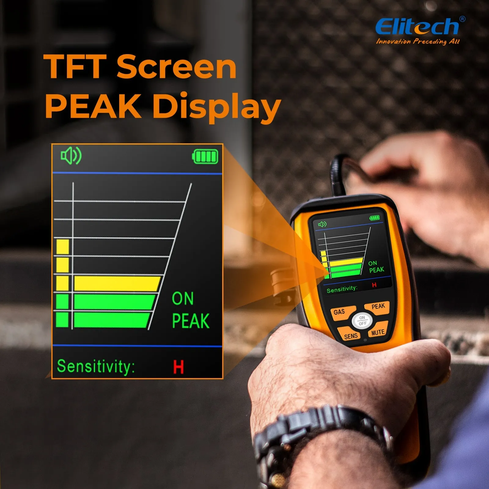 Elitech Infrared Refrigerant Leak Detector Series Detect All HFC, CFC, HCFC, HFO  and Blends