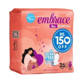 EMBRACE MAXI ESSENTIALS EXTRA LONG 26 PADS