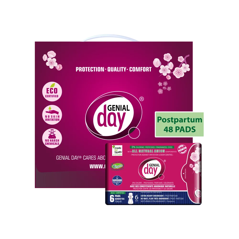 Extra Heavy Overnight/Postpartum Pads 8 packs