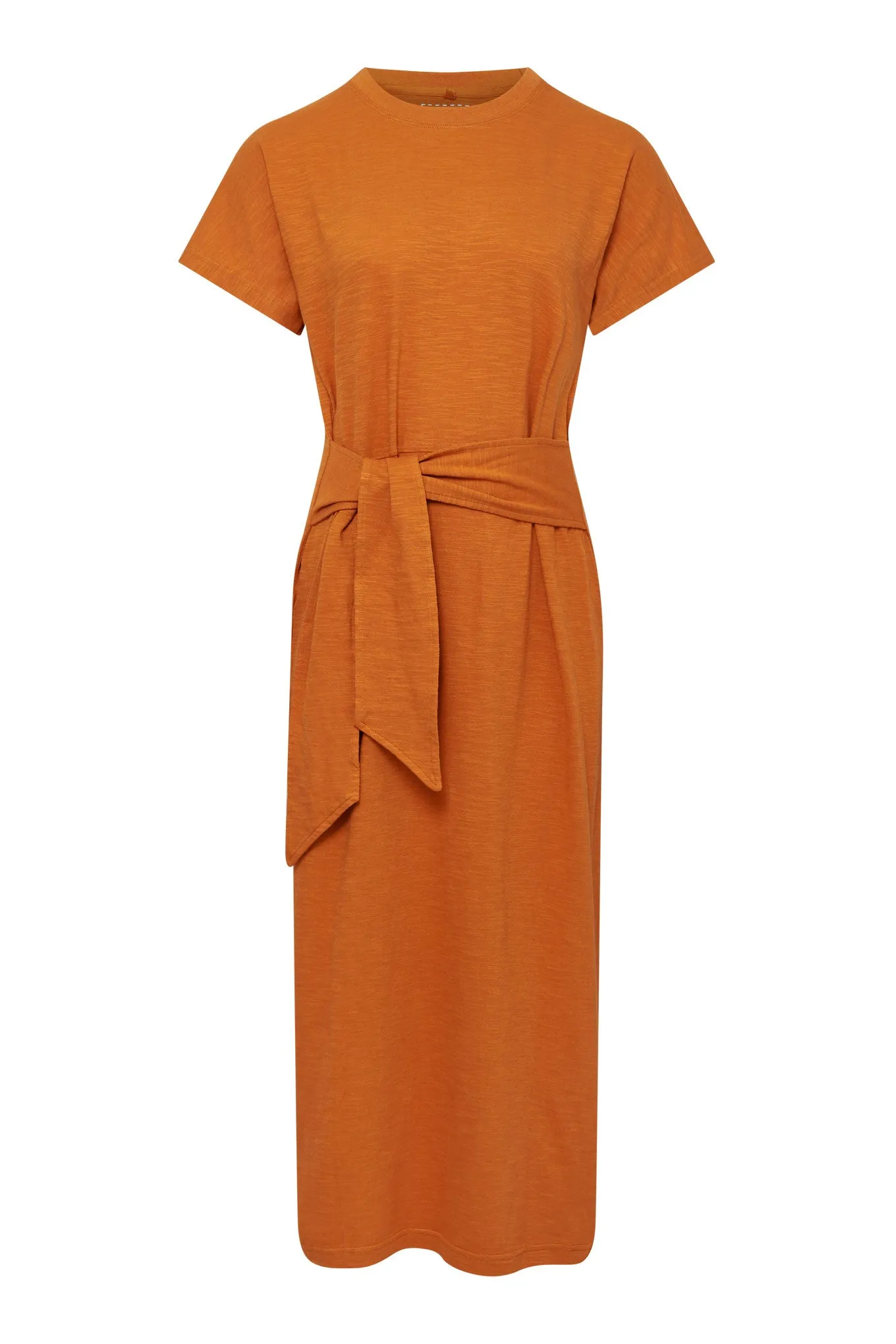 FONDA - Organic Cotton Burnt Orange Dress