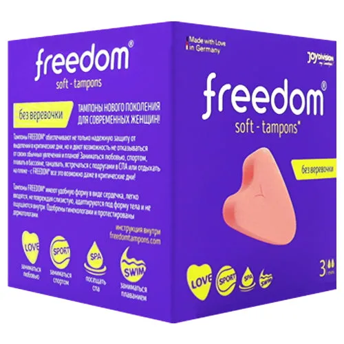 Mini Box of 3 Freedom Soft-Tampons - Optimal Comfort & Freedom for Active Women