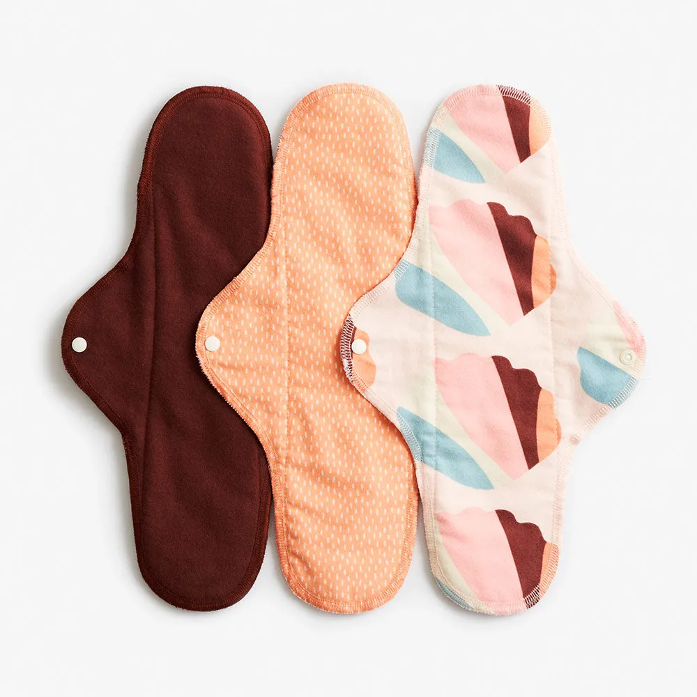 Imse Vimse Classic Cotton Flannel Night Pads 3 Pack