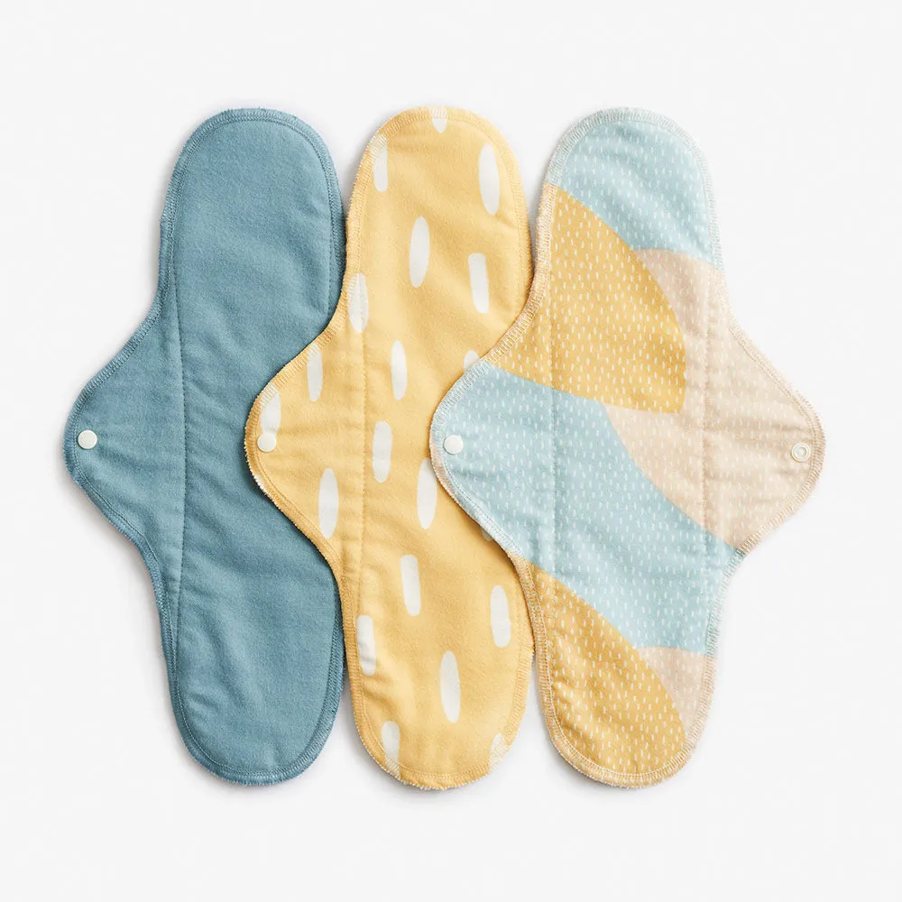 Imse Vimse Classic Cotton Flannel Night Pads 3 Pack