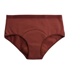 Imse Vimse Hipster Medium Flow Period Pants - Rusty Bordeaux