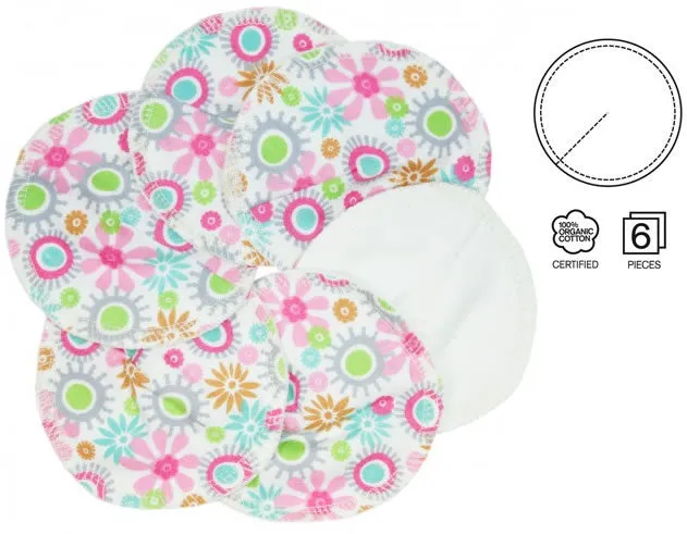 Imse Vimse Organic Cotton Nursing Pads - Flower