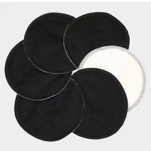 Imse Vimse Organic Stay Dry Black Nursing Pads