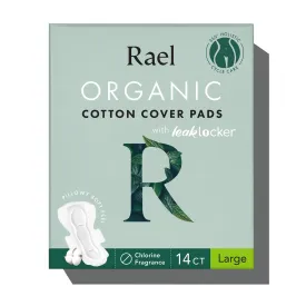 Large Sanitary Pads with Certified Organic Cotton Cover 14s