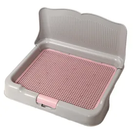 Leak-Proof Dog Potty Tray w/ Detachable Wall - Grey | PS Korea