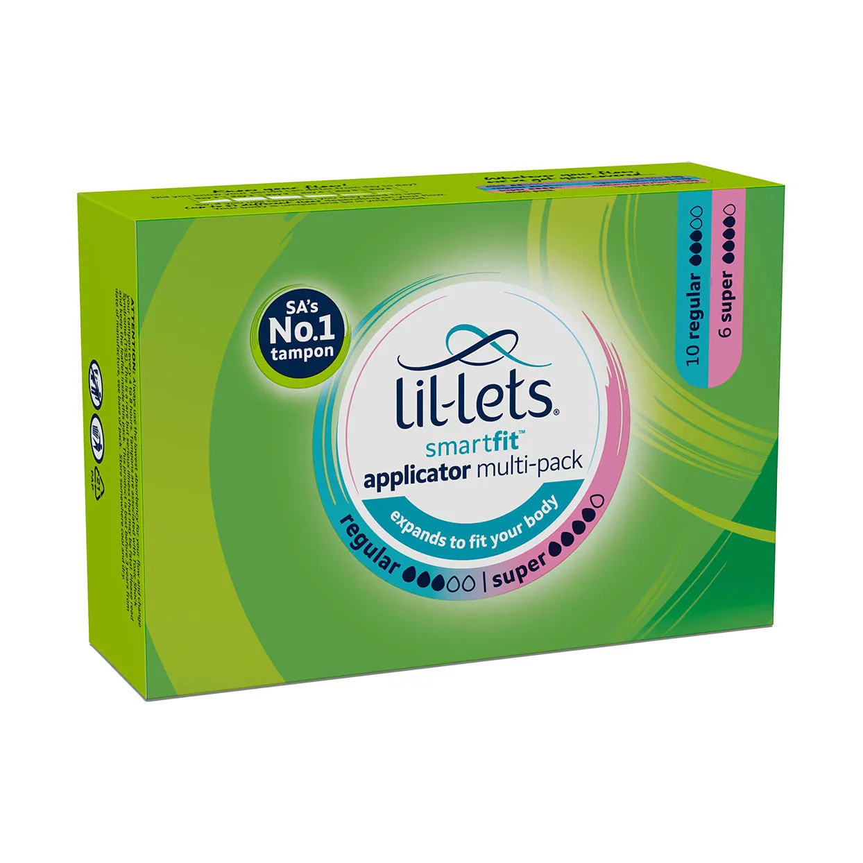 Lil-Lets Applicator Tampons Multi-Pack Regular and Super 16 Tampons