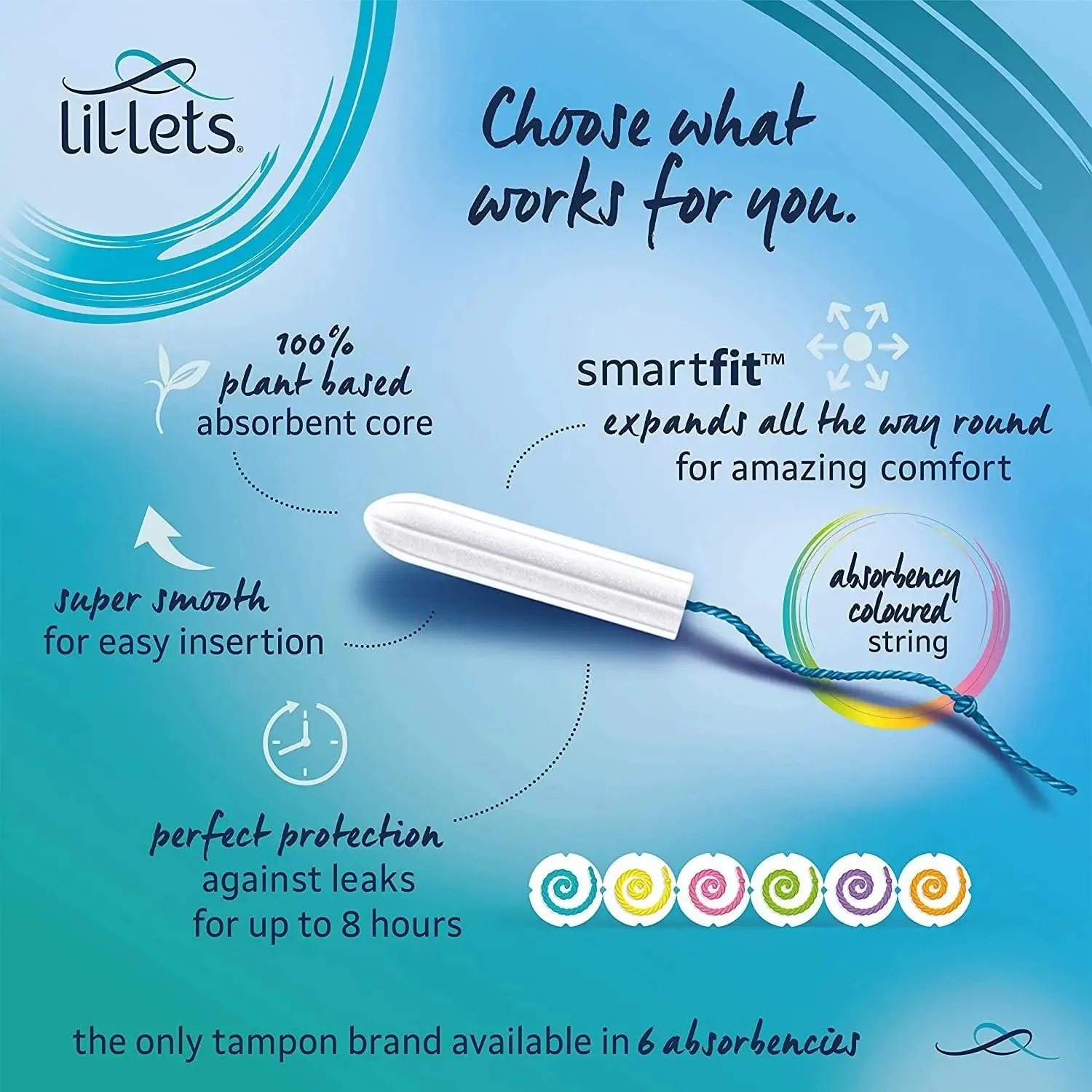 Lil-Lets Non Applicator Lite Tampons x 16