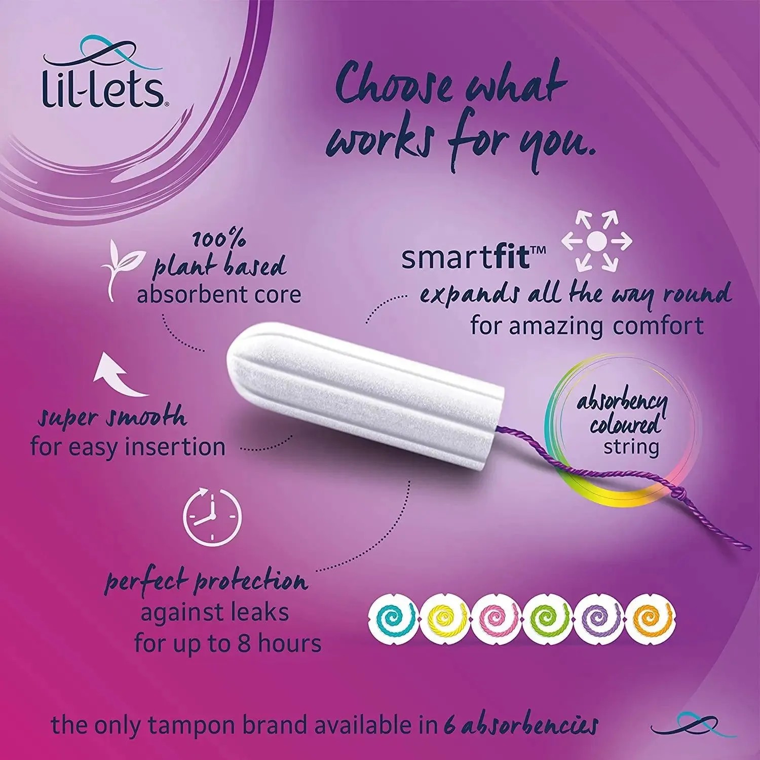 Lil-Lets Non-Applicator Super Plus Extra Tampons x 14