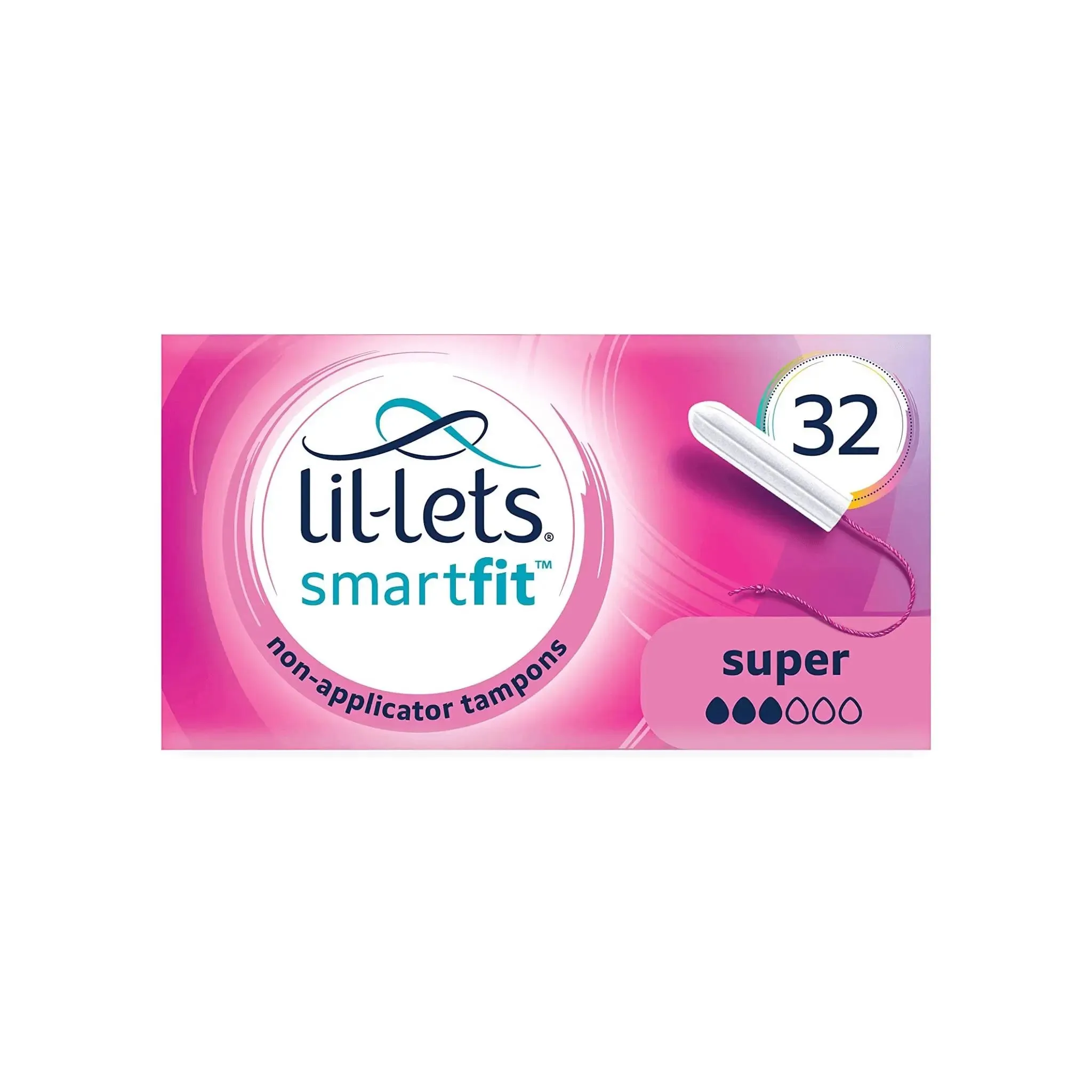 Lil-Lets Non Applicator Super Tampons x 32