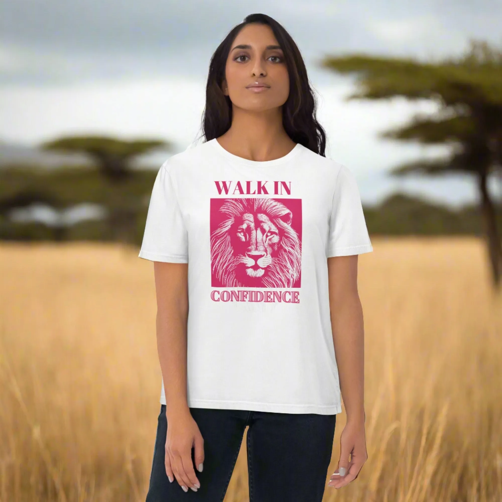 Lion Confidence, Unisex organic cotton t-shirt