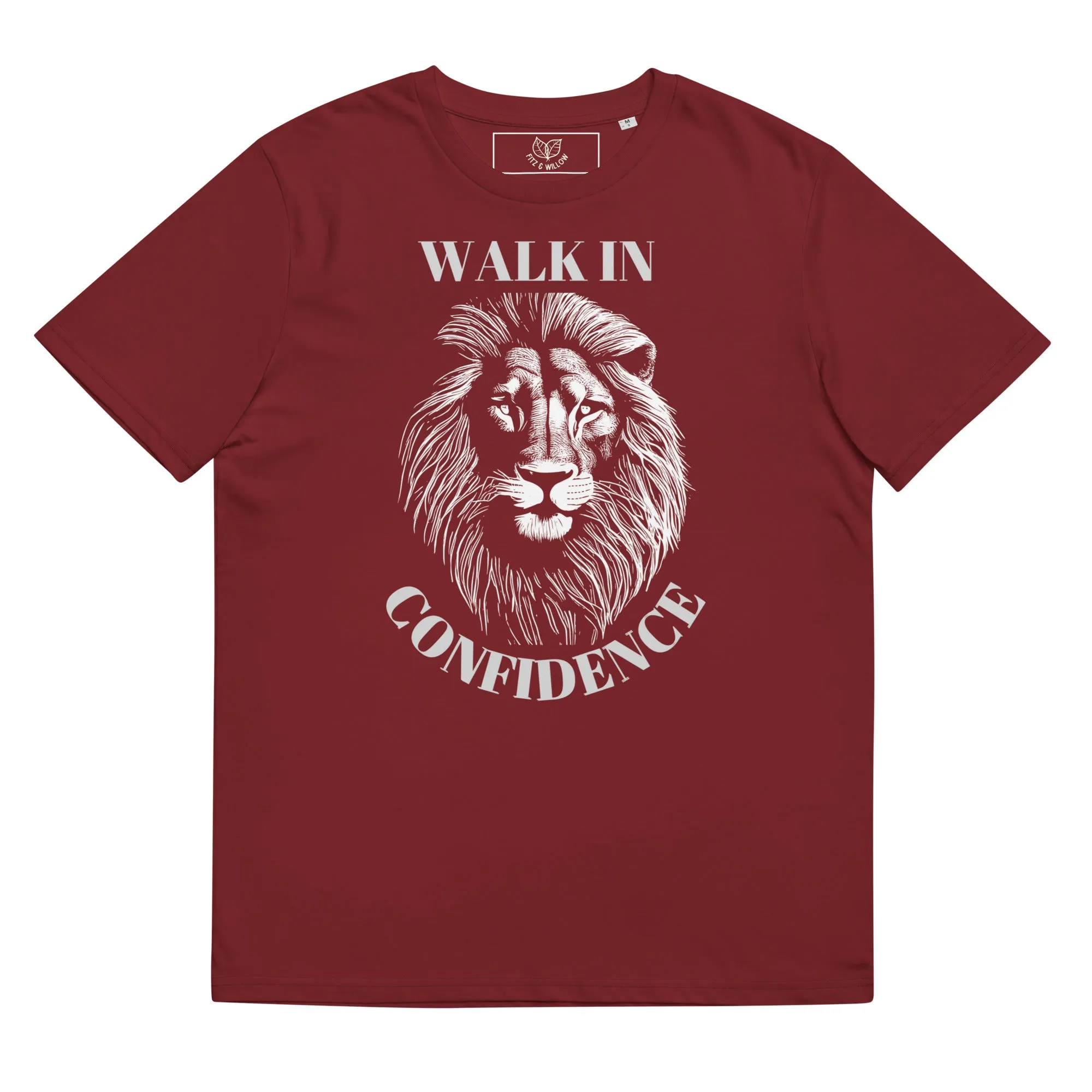 Lion Confidence, Unisex organic cotton t-shirt