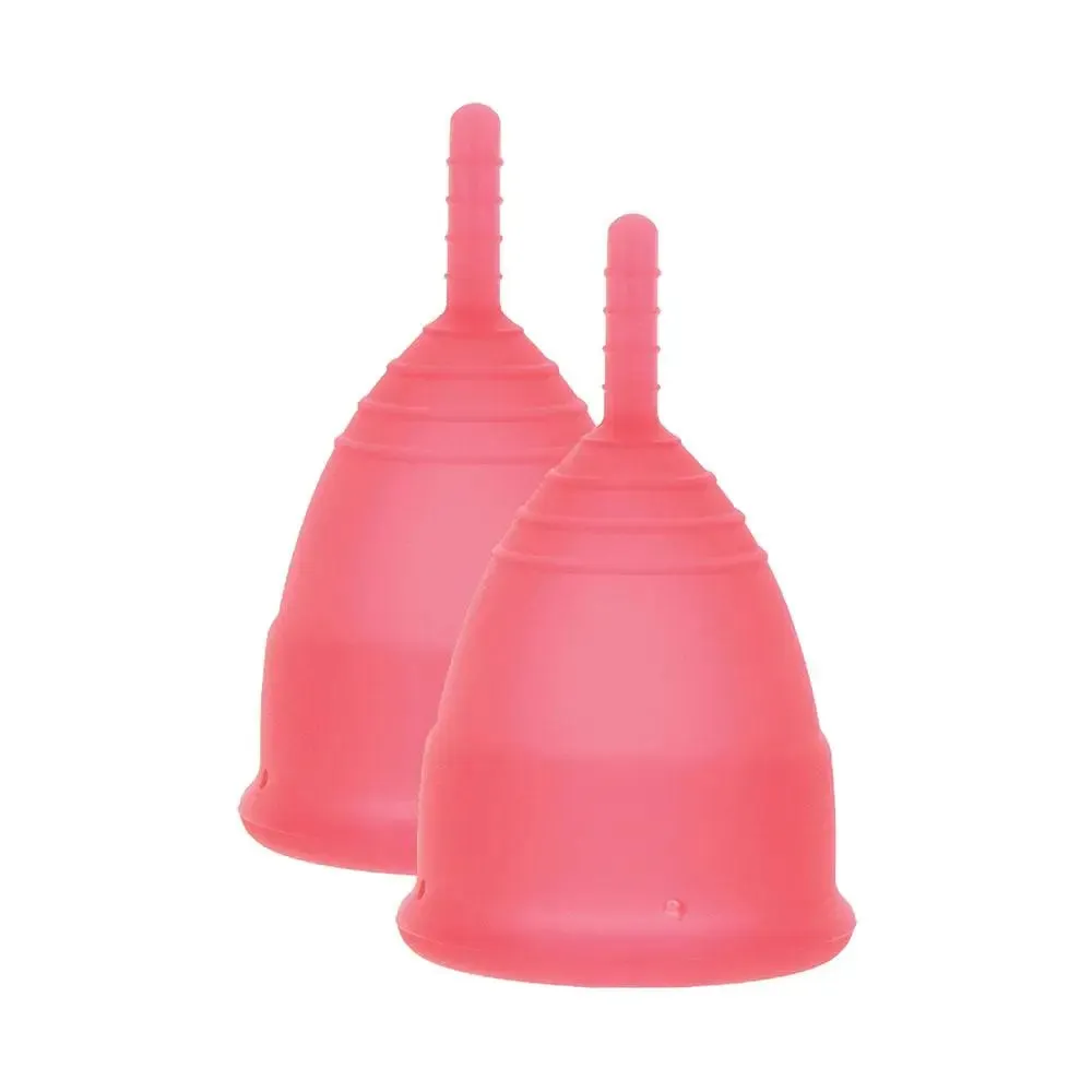 Mae b Intimate Health 2 Red Large Menstrual Cups