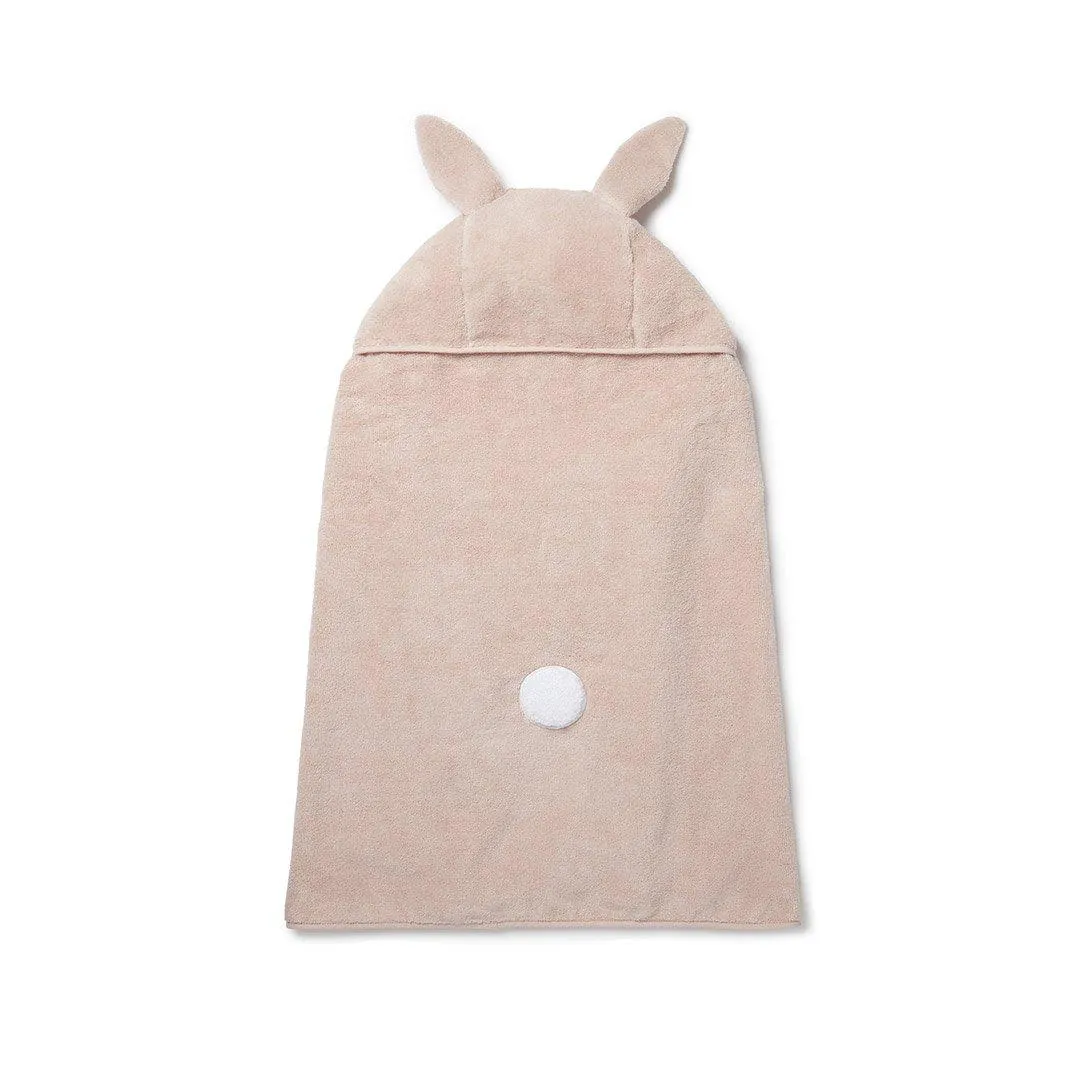 MORI Hooded Toddler Bath Towel - Bunny - Blush