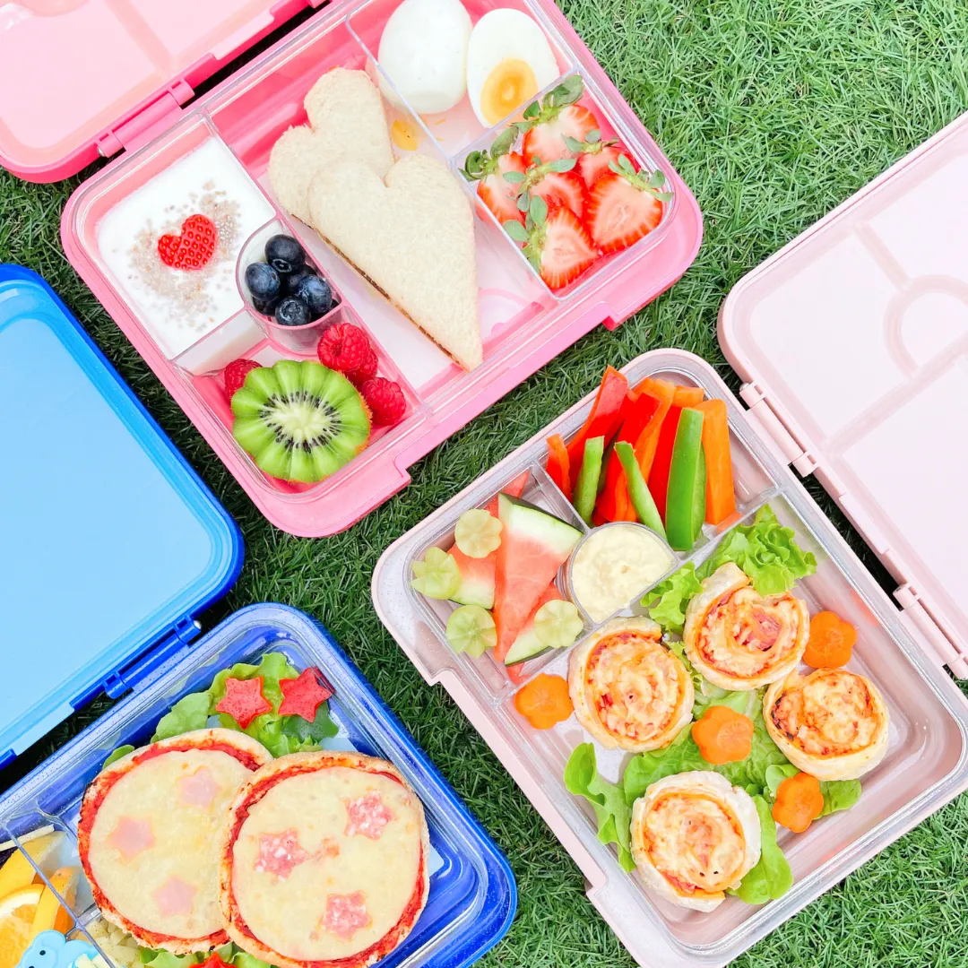 Mum Made Yum Large Bento Lunch Box - Pink Sparkle Mermaid