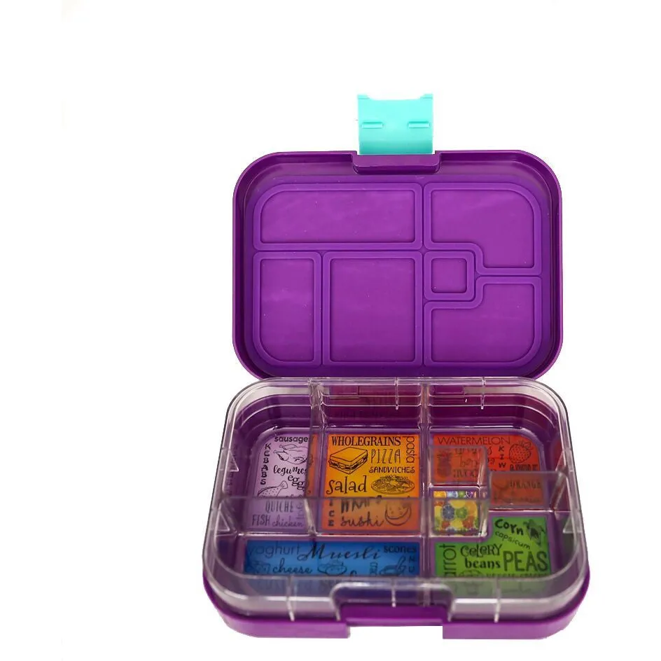 Munchbox - Maxi6 Bento Lunch Box - Purple Peacock