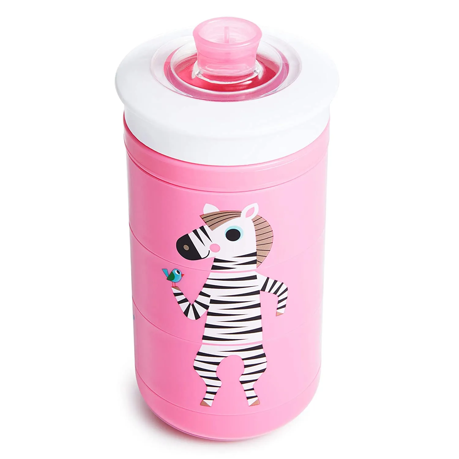 Munchkin Twisty Mix & Match Animals Bite Proof Sippy Cup, 9 Oz, Pink