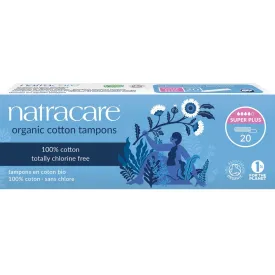 Natracare Certified Organic 100% Cotton Super Plus Tampoons 20 Tampon