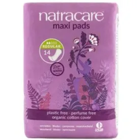 NatraCare Maxi Pads (Regular Without Wings) - 14 Pads